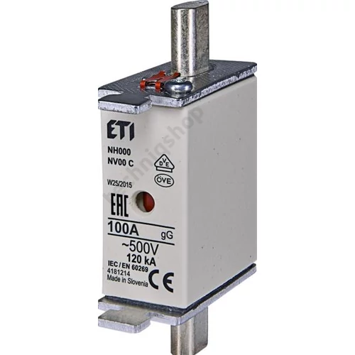 Olvadóbetét NH 00C 100A ETI