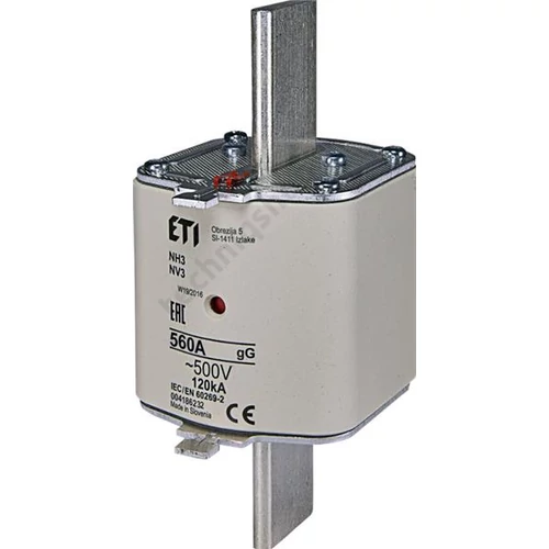 Olvadóbetét NH 3 560A ETI