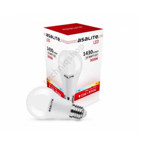 Ledes izzó 230V E27 15W 3000K 320° Asalite