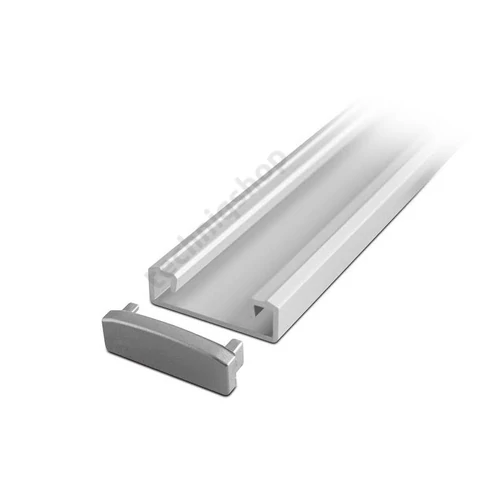 Led profil aluminium felületre szerelhető 2m GLAX fedél nélkül GTV