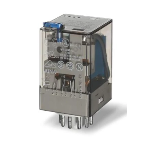 Relé 60.13 12V AC 3 váltóérintkező 10A FINDER