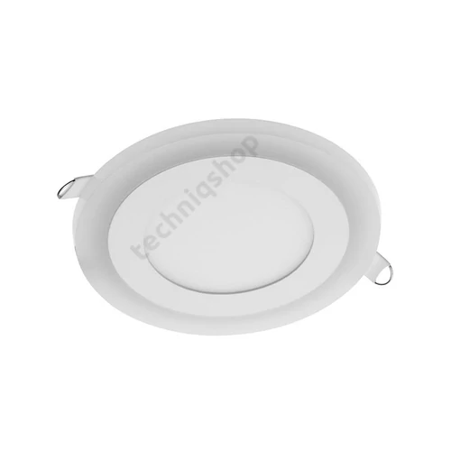 Lámpatest mennyezeti LED , süllyesztett, TWINS, 9W, (6+3W) 640LM, 3000K, IP20, 120FOK, 230V