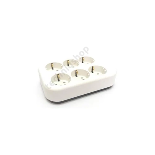 Asztali elosztósor vezeték nélkül 6x2P+E/230V 16A fehér IP20 Dafx-1-162k LEGRAND