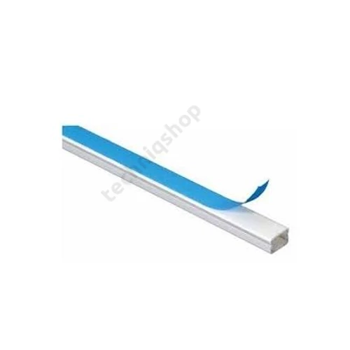 Minicsatorna öntapadós 15mm x 2000mm kezeletlen műanyag fényesfehér DLP ECO mini LEGRAND