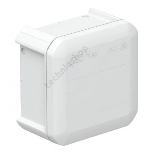 Kötődoboz falonkívüli műanyag 90mm x 90mm 52mm szürke IP55 T 40 OE OBO-BETTERMANN