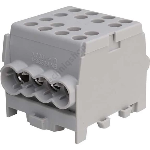Fővezetéki leágazókapocs 150/125A Cu/Al csavaros szürke 2x35+6x25mm2 HLAK 35-1/6 M2 Pollmann