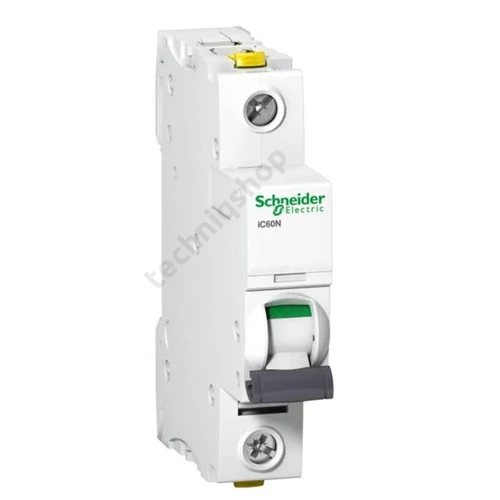 Kismegszakító 1P 4A B-jelleg 230V AC/DC 6kA/60898 50kA/60947 Acti9 iC60N Schneider