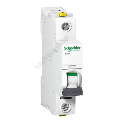 Kismegszakító 1P 10A C-jelleg 230V AC/DC 6kA/60898 10kA/60947 Acti9 iC60N Schneider