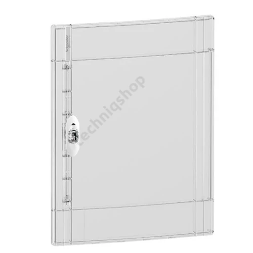 Ajtó átlátszó 2x13modul műanyag fehér IP40 336mm-sz 450mm-ma Pragma Schneider