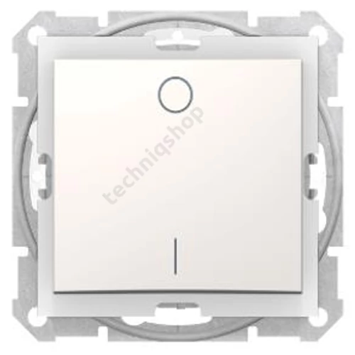 Sedna 102 2-pólusú kapcsoló betét központi fedéllel krém süllyesztett IP44 1- Schneider