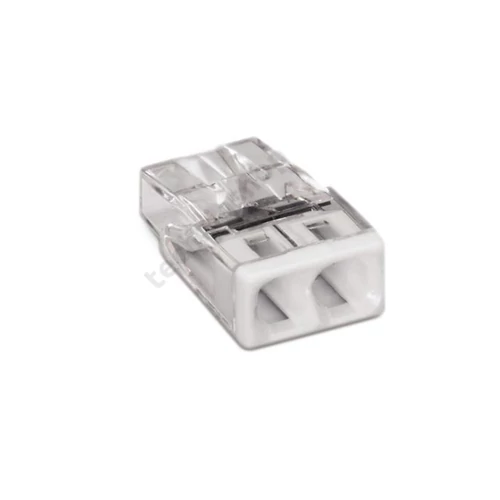 Vezetékösszekötő átlátszó 2-pólus 0.5-2.5mm2 24A 450V átlátszó WAGO