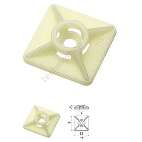 Kötegelőtalp 19x19mm natur Weidmüller
