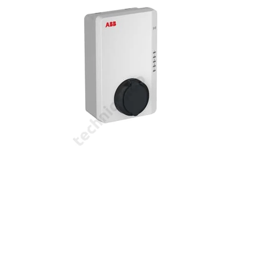 E-autó töltő 1-fázis 1x 7.4kW fali 1xT2aljzat IP54 műanyag kommunikációval Terra AC-W7-T-0 ABB