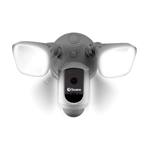 WiFi kamera FHD 2400lmLED 125°PIR 2irányú hang sziréna fali 2Mp kültéri PAL 125° IP65 Swann