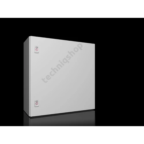 Szekrény fali teli ajtós acél szerelőlappal 600mmx 600mmx 250mm IP66 AX 1054.000 Rittal