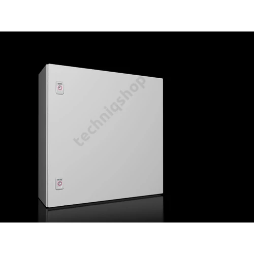 Szekrény fali teli ajtós acél szerelőlappal 600mmx 600mmx 210mm IP66 AX 1060.000 Rittal