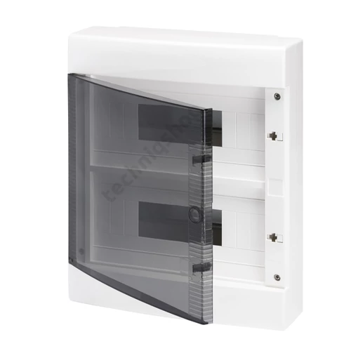 Kiselo. 40CD IP40 FK átl.ajtó 24M (2x12) PE/N (GW40412B) sínnel GW40047BS AKC.
