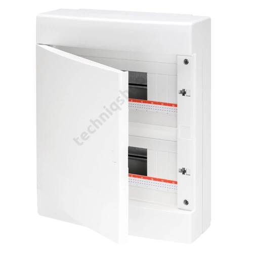 Kiselo. 40CD IP40 FK teli fehér ajtó 24M (2x12) PE/N (GW40412B) sínnel GW40067BS AKC.