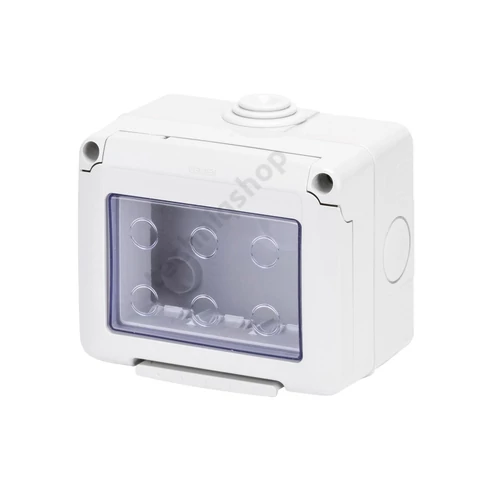 COMBI SYSTEM szerelvénydoboz FK szürke, gumimembrános 3 modulos, IP55 GW27043