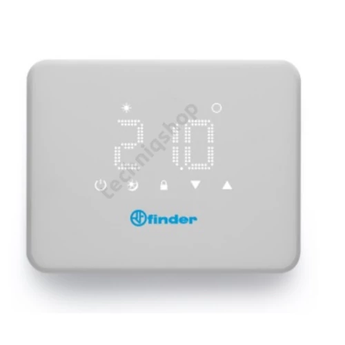 Szobatermosztát digitál 2xAA1,5V-elemes komplett 5-37°C 1v 5A 250V falonkívüli BLISS 1T.91 FINDER