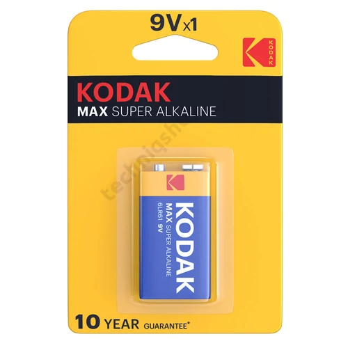 9V elem Kodak Max alkáli B1