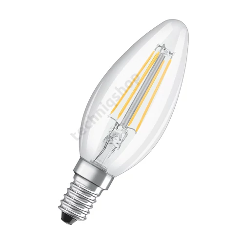 LED lámpa filament gyertya 4W AC E14 470lm 10000h 300° A++-en.o. 2700K LED VALUE CLASB40 LEDVANCE