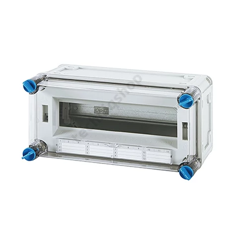 Kismegszakítós szekrény 12modul IP65 1-kalapsín 12-modulhely 150mm 300mm 170mm x Mi 1112-U Hensel