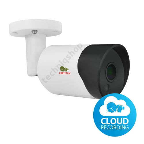 Csőkamera FHD IR Cloud-rec PoE mennyezeti 3Mp kültéri 2,8mm-fókusz 89° IPO-2SP SE v4.5 PARTIZAN