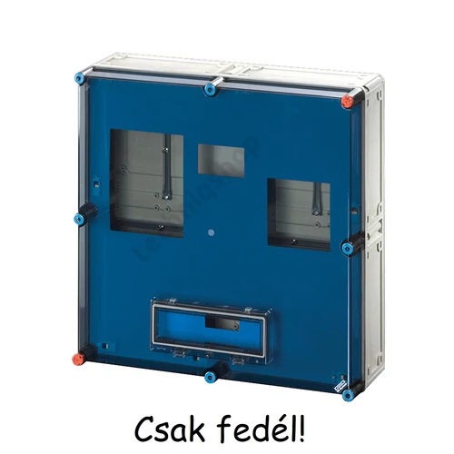 Fedél csapófedeles átlátszó 600mmx 600mmx műanyag Mi 72861 FED Hensel