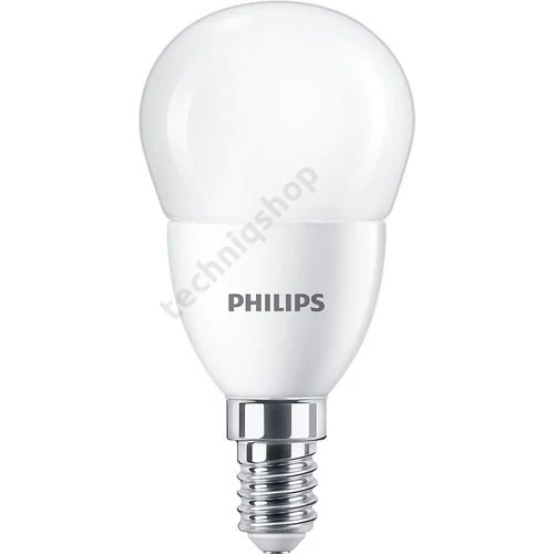 LED lámpa P48 gömb 7W- 60W E14 806lm 840 220-240V AC 15000h 4000K CorePro LEDluster Philips