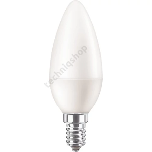 LED lámpa B38 gyertya 7W- 60W E14 806lm 840 220-240V AC 15000h 4000K CorePro LEDcandle Philips