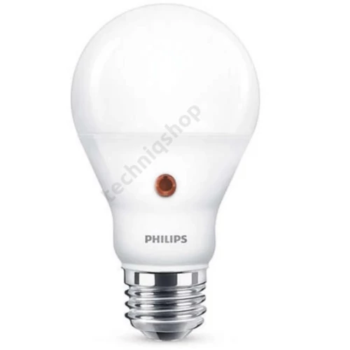 LED lámpa körte A 6,5W- 60W E27 806lm 840 220-240V AC 25000h 250° 4000K LED DuskToDawn Philips