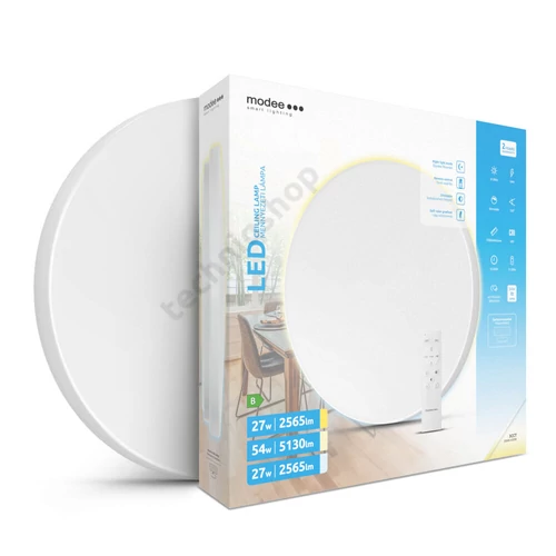 LED fali/mennyezeti lámpatest távirányítóval DIM falonkívüli 2x 27W 170-265V AC A-B201 Modee