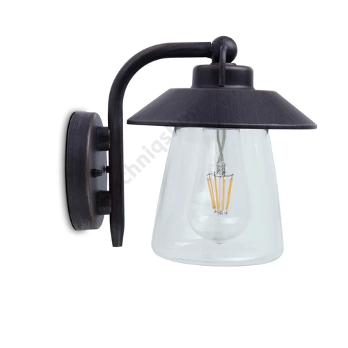 Kültéri fali lámpatest falonkívüli 1x 60W 220-240V AC IP44 CATE LUTEC