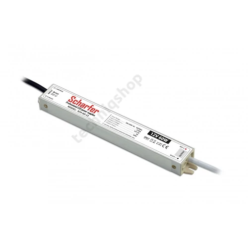 LED trafó állandó áramú 60W 24V fém tokozás-ház IP67 Scharfer