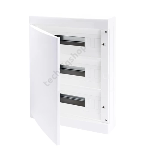 Kiselo. 40CD IP40 FK teli fehér ajtó 54M (3x18) PE/N 2 db (GW40418B) sínnel GW40071BD