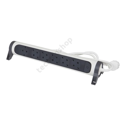 Elosztósor Premium 6x2P+F forgatható, 1,5 m vezetékkel, fehér