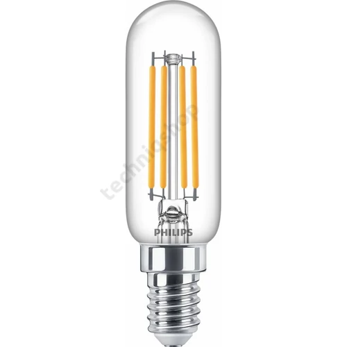 LED lámpa elszívóba T25 egyfejű cső filament 4,5W- 40W E14 470lm 220-240V AC LED Classic Philips