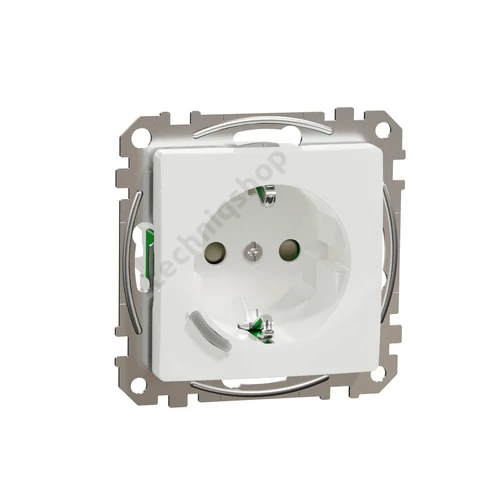 Wiser 162 intelligens dugalj ZigBee WiFi földelt gyerekzárral fehér IP20 süllyesztett Schneider (SDD