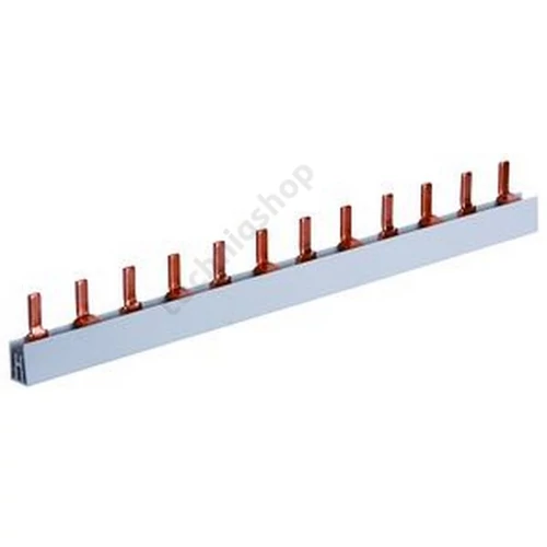 Sorolósín 1F+N csapos 2F 100A 10mm2 1000mmx szigetelt N-sínes 56-készülék S-2L-1000/10 Pollmann