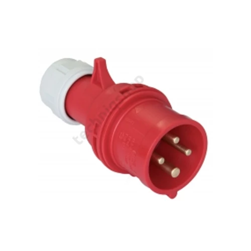 Ipari dugvilla lengő fázisfordító 3P+E fázisfordító 32A 4P 400V(50+60Hz) piros IP44 Shark PCE