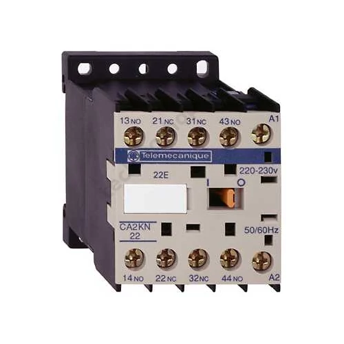 Segédkontaktor (s.kapcsoló) 10A/400V 2-z 2-ny 220-230VAC kalapsín/csavaros TeSys CA2-KN Schneider