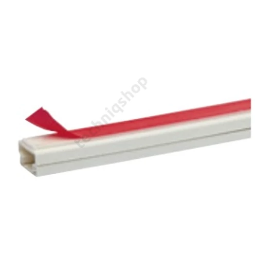 Vezetékcsatorna műanyag 12mm x 12mm 2000mm x fényesfehér kezeletlen halogénmentes Ultra Schneider