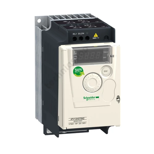 Frekvenciaváltó 1F 200-240V/be 3F 230V/max.ki 0.75kW IP20 Altivar 12 Schneider