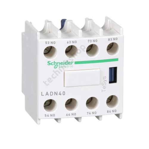 Segédérintkező blokk D-hez előlapra rádugható 4-z 10A/AC15/230V csavaros TeSys LAD-N Schneider