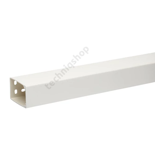 Vezetékcsatorna műanyag 40mm x 40mm 2000mm x fényesfehér kezeletlen halogénmentes Ultra Schneider