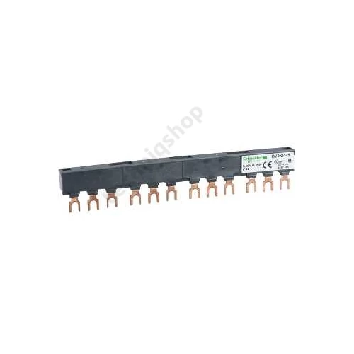 Sínblokk GV2/U/D/K-hoz villás 3F 3P 63A 180mmx szigetelt 45mm-osztás TeSys GV2-G Schneider