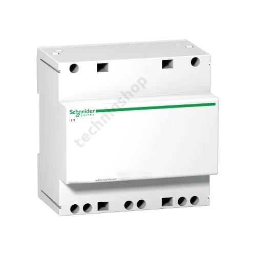 Vezérlőtranszformátor 1F biztonsági 230V/ 12V/szekunder 5.25A sorolható 5M Acti9 iTR Schneider