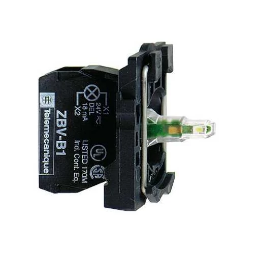 Világító blokk LED 230-240V/AC fehér-fényű előlaprögzítésű csavaros Harmony XB5 Schneider