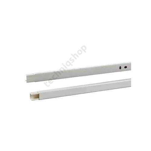 Vezetékcsatorna műanyag 12mm x 21mm 2000mm x fényesfehér kezeletlen halogénmentes Ultra Schneider